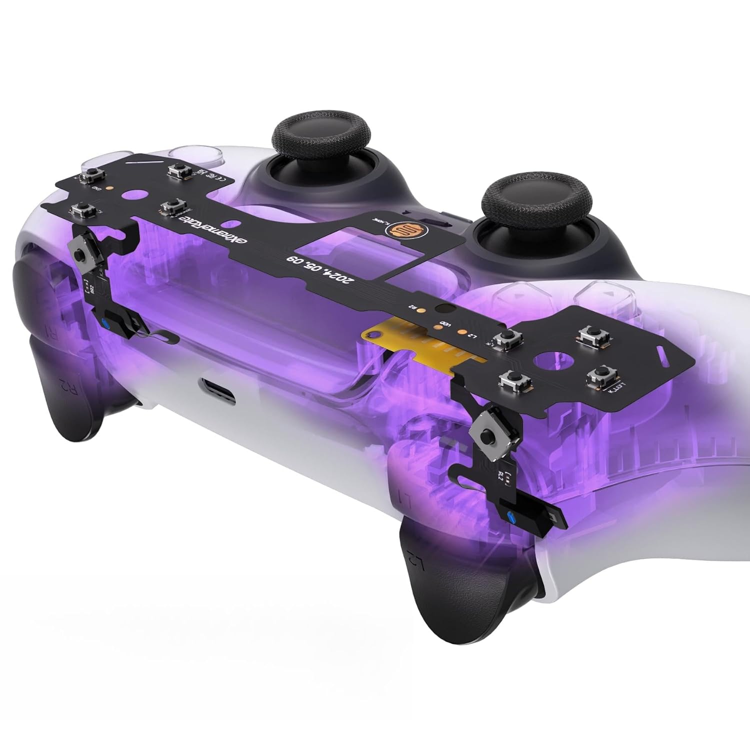 eXtremeRate Light Version Whole Clicky Kit V2 for PS5 Controller BDM-040 050 060 Shoulder Face Buttons, Micro Switch L2R2 Clicky Hair Trigger Kit Tactile L1R1 Face Buttons Mouse Click for PS5 Control