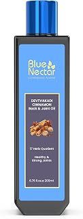 Blue Nectar Ayurvedic Back, Joint and Shoulder Pain Oil with Cinnamon, Clove Essential Oils (17 Herbs, 6.76 Fl oz)