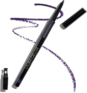 LAURA GELLER NEW YORK INKcredible Gel Eyeliner - Deep Purple - Waterproof Smudge-proof Eyeliner Pencil - Built in Sharpener