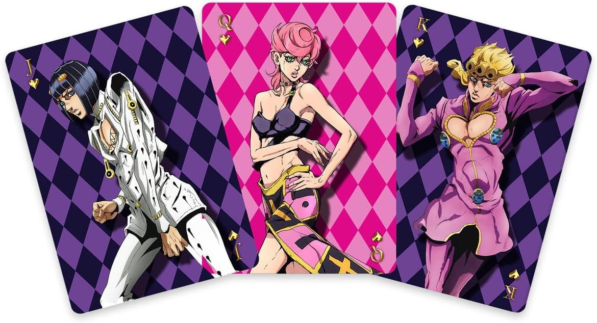 Crunchyroll - JoJo's Bizarre Adventure - 52 Playing Cards - Poker, Card Game, Deck, Playing Cards