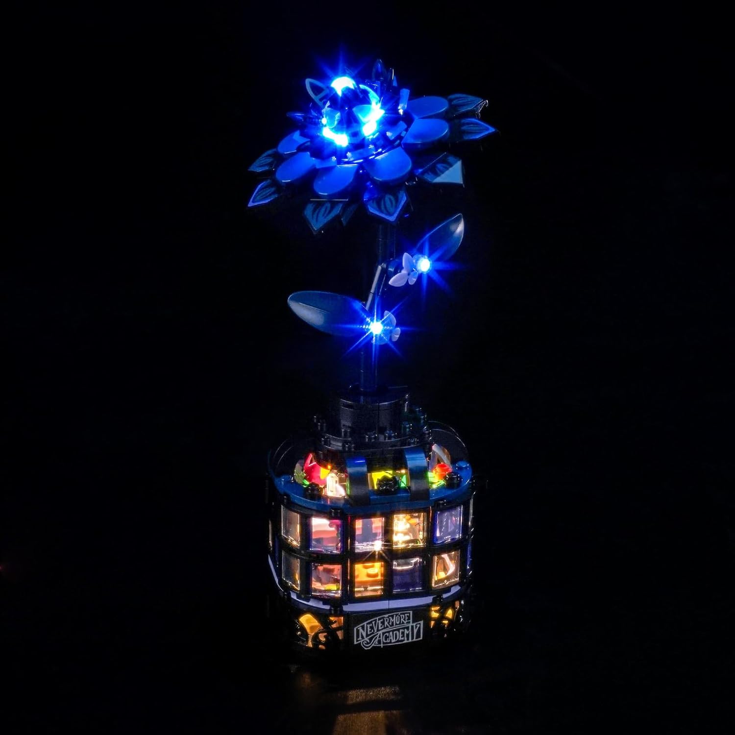 LocoLee Led Light Set Compatible with Lego 76784 Black Dahlia Flower Led Decoration Lighting Kit Compatible with Lego 76784 Building Blocks Model,Only Lights Set,No Model