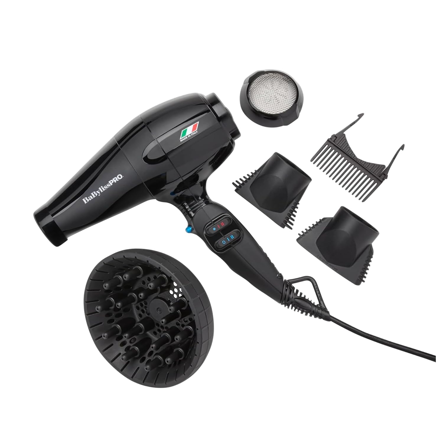 BaBylissPRO Nano Titanium Italian Portofino Hair Dryer - Professional 2000 Watt Blow Dryer