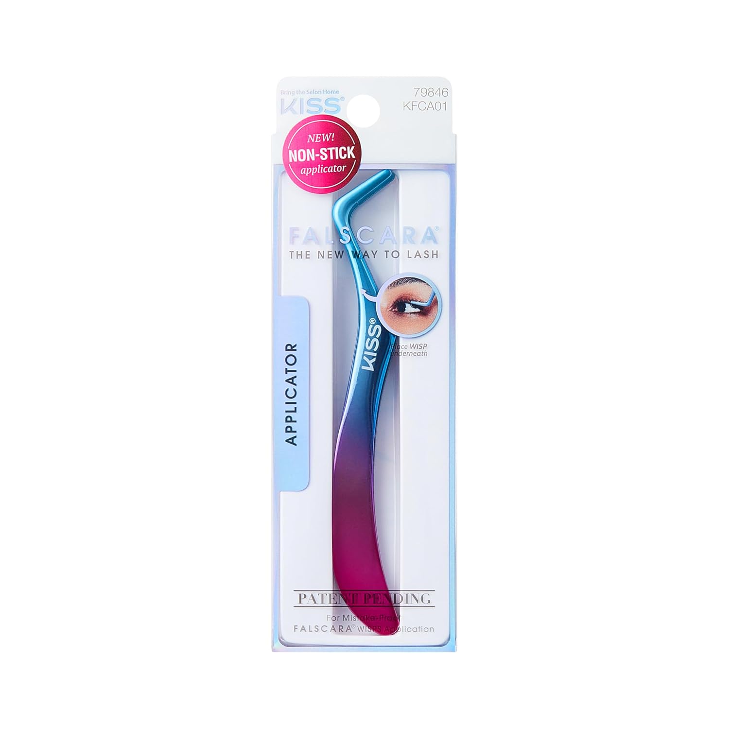 KISS Falscara DIY Eyelash Extension Wisp Applicator for Mistake-Proof Artificial Lash Placement – Ergonomically Designed Handle to Easily Build Your Featherlight Synthetic Reusable Eyelash Clusters