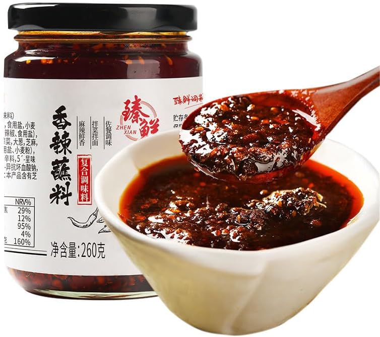 Spicy chili sauce,mushroom sauce, garlic chili sauce,Condiments,Sauces,Table Sauces,radish sauce,dipping sauce, black bean sauce, red oil chili,Hot Pepper Sauce (Spicy dip,1can)