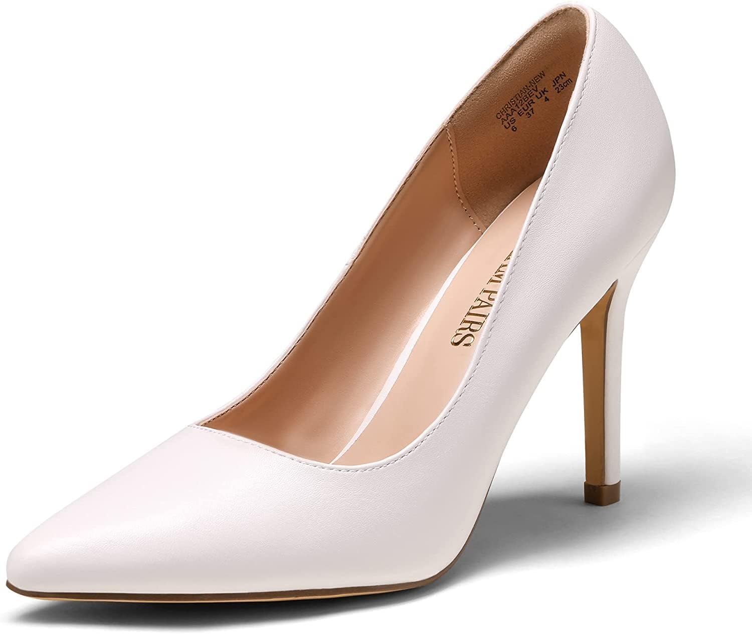 DREAM PAIRS Women's Closed Toe High Heels Dress Pointed Toe Wedding Pump Shoes