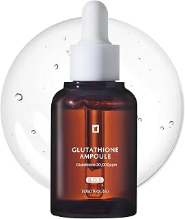 Glutathione Serum with 20,000ppm Glutathione, Niacinamide and hyaluronic acid, Dark Spot, Improve skin elasticity, Revitalize complexion, Korean Skincare, 30ml, 1.01 fl. oz.