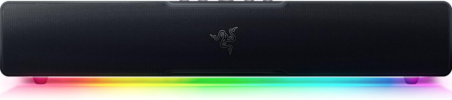Razer Leviathan V2 X - PC Gaming Soundbar (Full-Range Drivers, Compact Desktop Form Factor, USB Type C Power and Audio Delivery, Bluetooth 5.0) Black