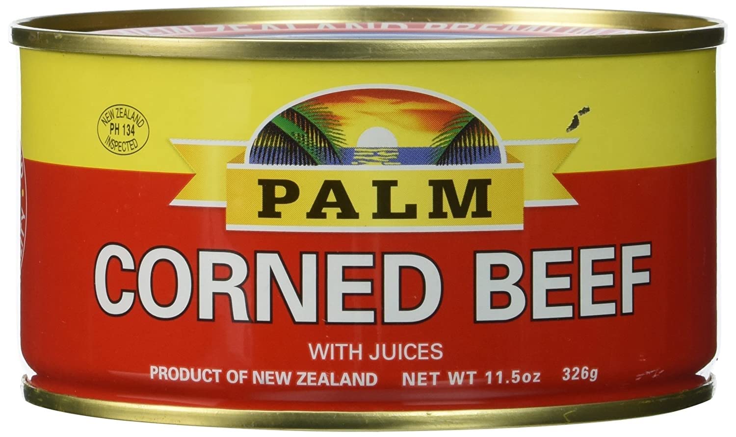 Palm Corned Beef - Premium Quality from New Zealand - 4 x 11.5 oz (326 g) (NEW)