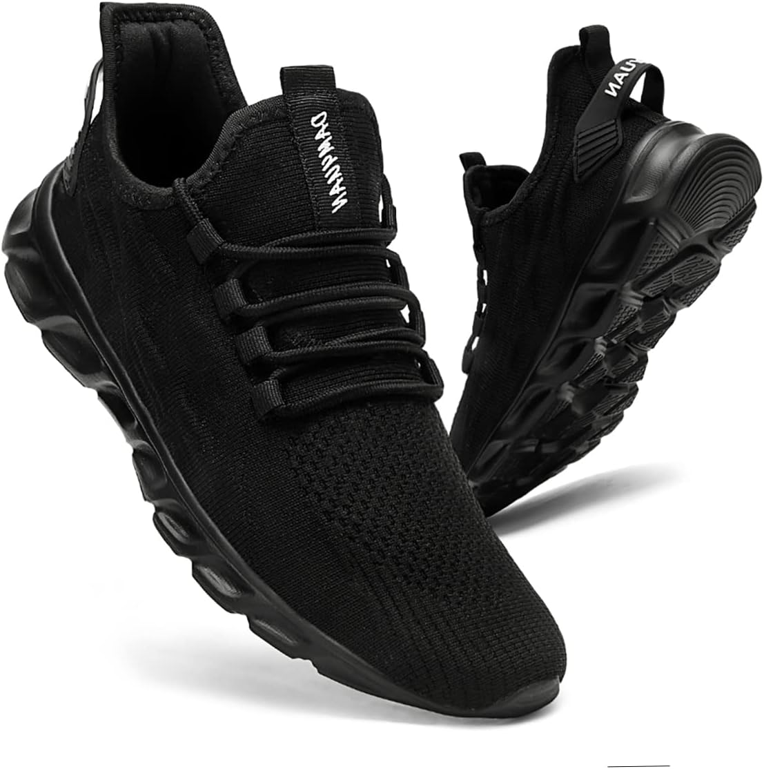 CAIQDM Mens Trainers Running Shoes Leisure Sneakers Mesh Walking Gym Tennis Shoes Lightweight Breathable Sports Outdoor Fitness Jogging