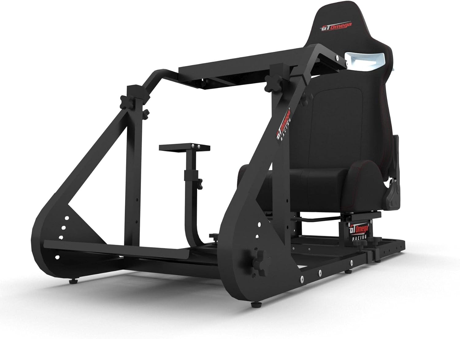 GT Omega ART Racing Simulator Cockpit RS9 Gaming Console Seat for Thrustmaster T300RS Steering Wheel Pedals & TH8A, TH8RS Shifter TX Ferrari 458 Italia PS4 Xbox, with Stand & Reclinable Chair Rails