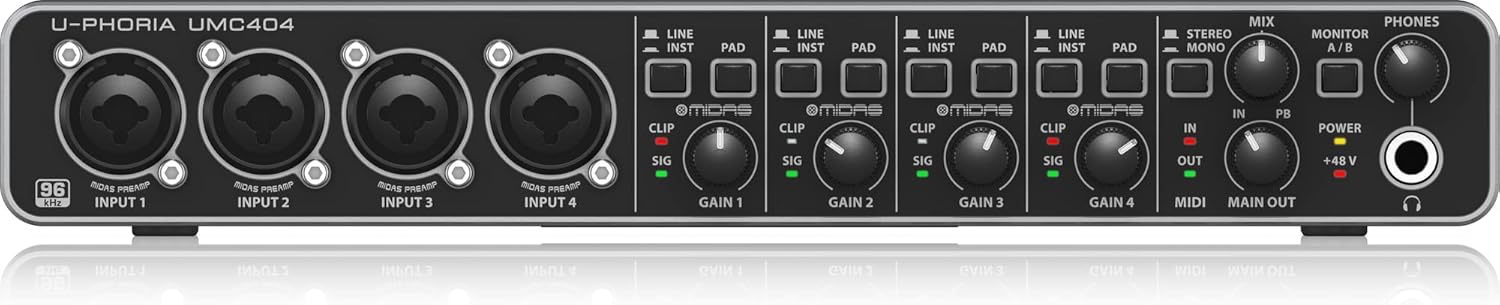 Behringer U-Phoria UMC404HD USB Audio Interface