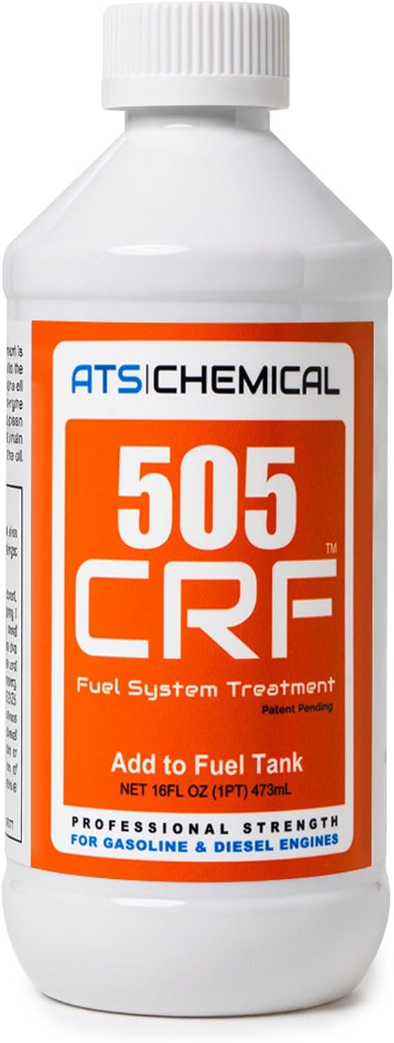 505 CRF Fuel System Treatment - 16 oz Powerful Carbon & Injector Cleaner for Gasoline & Diesel Engines - Help Boost MPG, Restore Power, & Reduce Emissions - Easy Pour Bottle
