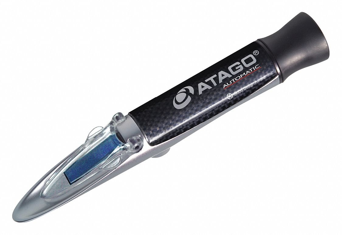 Atago 2382 MASTER-20T Hand-Held Refractometer, Automatic Temperature Compensation, Brix 0.0 to 20.0%