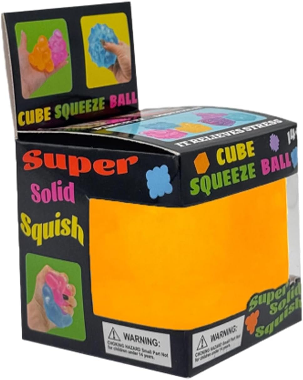 Sensory Toy with a Super Solid Squish Nice Square Shape Anxiety Sensory Squishy Fidget Toy Ice Cube Slow Rise (#012)