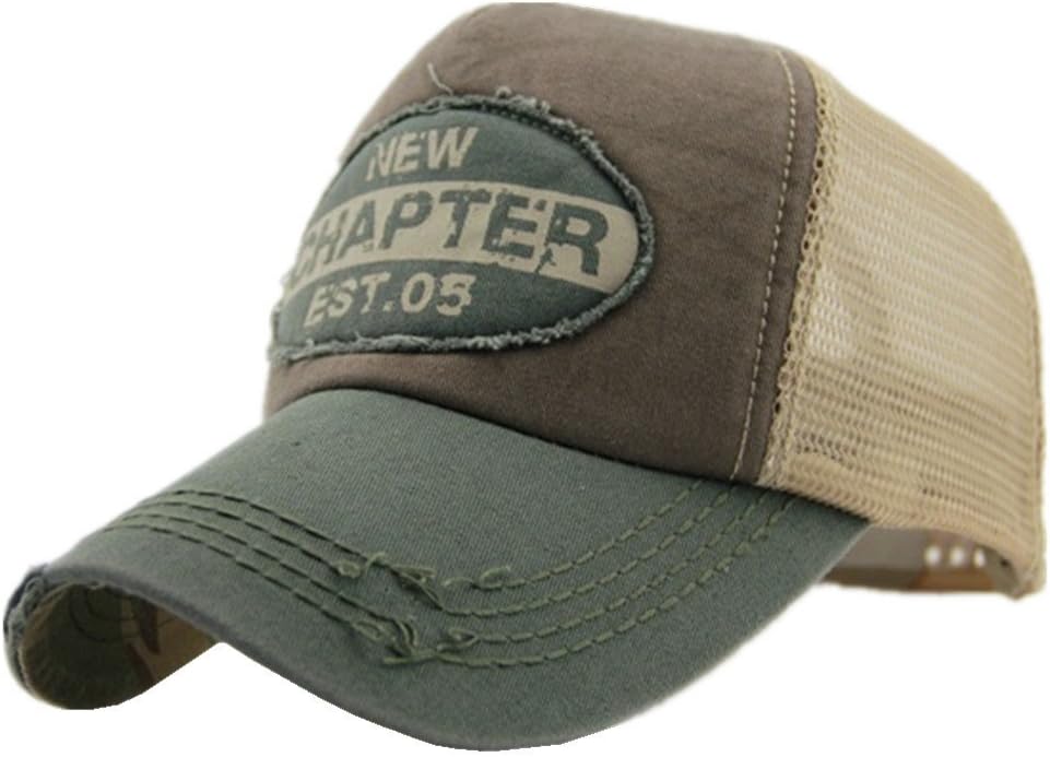 Decentron Mens Vintage Mesh Trucker Hat Outdoor Adjustable Baseball Cap Clean Up Snapback Cap