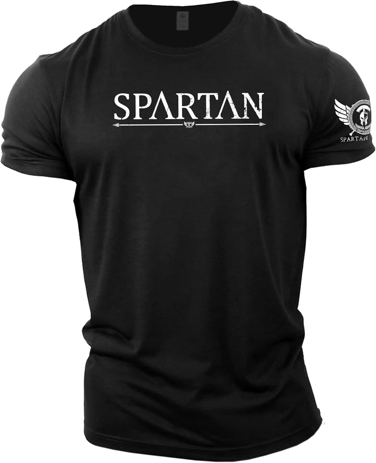 GYMTIER Spartan Forged - Spartan - Men's Gym T-Shirt Bodybuilding Training Workout Lifting Top Clothing