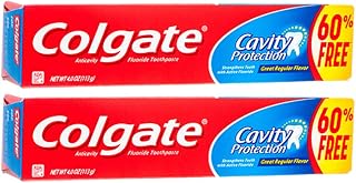 Colgate Cavity Protection Toothpaste with Fluoride - 2.5 ounce + 60% Free - 2 Pack