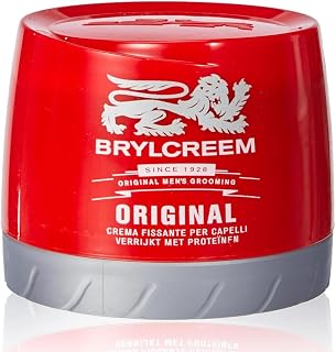 2x Brylcreem ORIGINAL LIGHT GLOSSY HOLD Mens Hair Styling Cream RED TUB 150ml