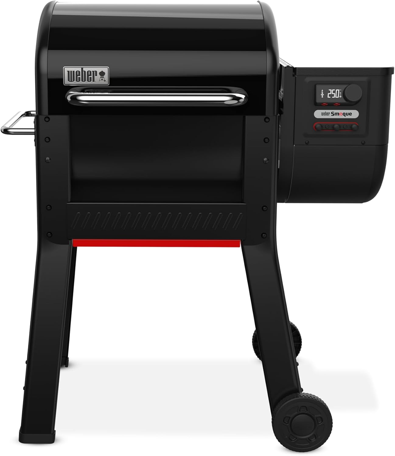 Weber® Smoque™ 22‑Inch Pellet Smoker, Pellet Grill, Black | Outdoor BBQ Pellet Smoker, Up to 500°F with SmokeBoost™, SmoqueVent™ Airflow System & Rapid React™ PID Temperature Control
