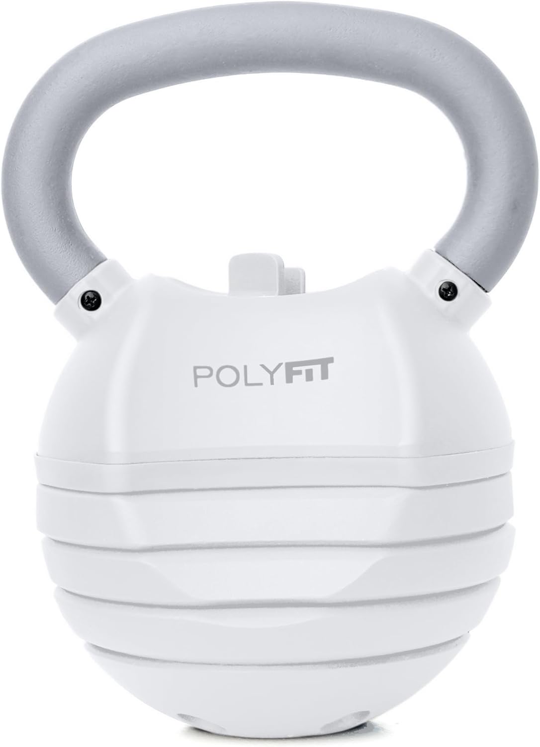 Polyfit Adjustable Kettlebell Set | 30/40/50 lbs | Kettlebell Weights for Home Gym (WHITE - 30 LB)