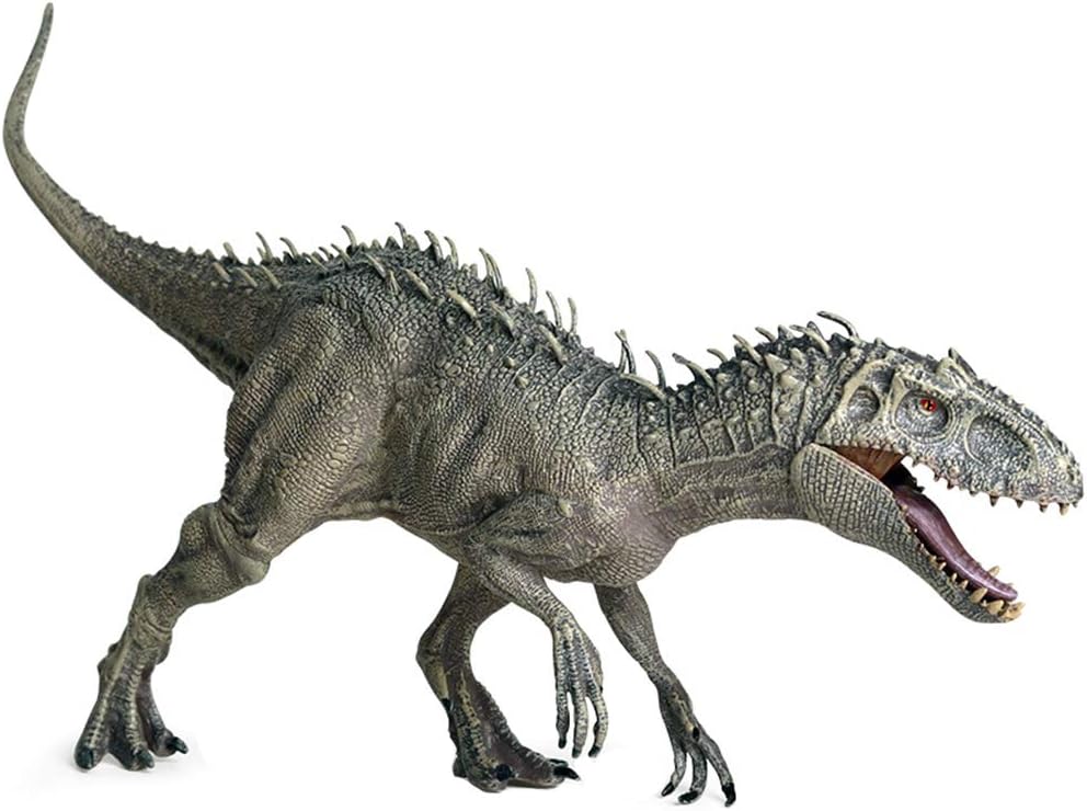 SASKATE Realistic Jurassic Indominus Rex, Plastic Jurassic Indominus Rex Action Figures Open Mouth King Kong Dinosaur World Animals Model Kid Toy Gift for Christmas Birthday