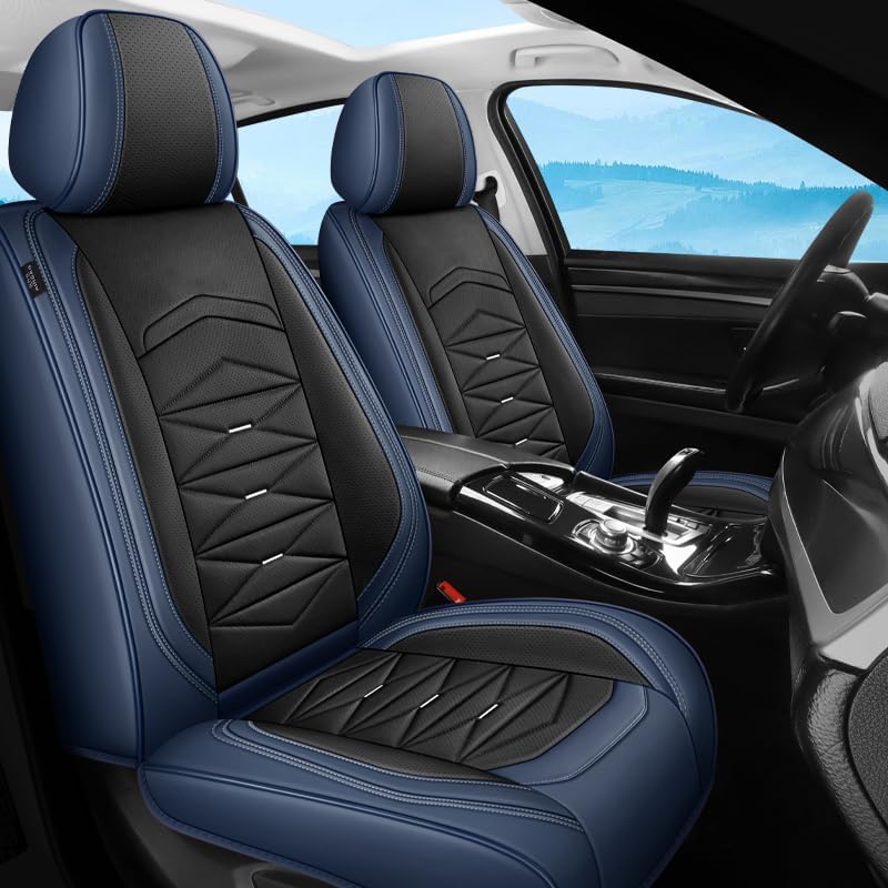 Dmotoauto Car Seat Covers Universal Fit for Opel Astra k BYD Seal Kia Ceed uni-k Model 3 Highland Grand Vitara 5 Seats Full Set Luxury Napa Leather Protection Cover