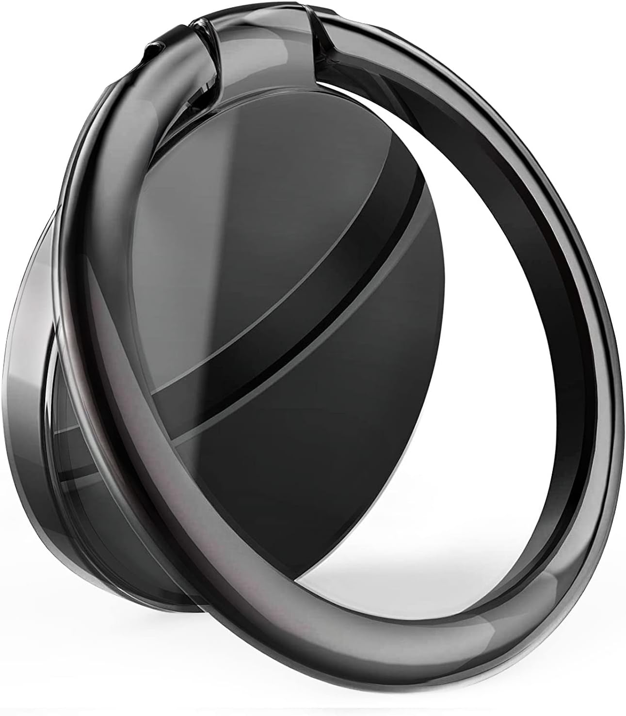 YGKJ Phone Ring Holder, Metal Phone Ring Stand, Universal Mobile Phone Loop 360 Adjustable Cell Phone Finger Grip Compatible With iPhone, Samsung, HUAWEI, LG, Sony and All Smartphones (Black)