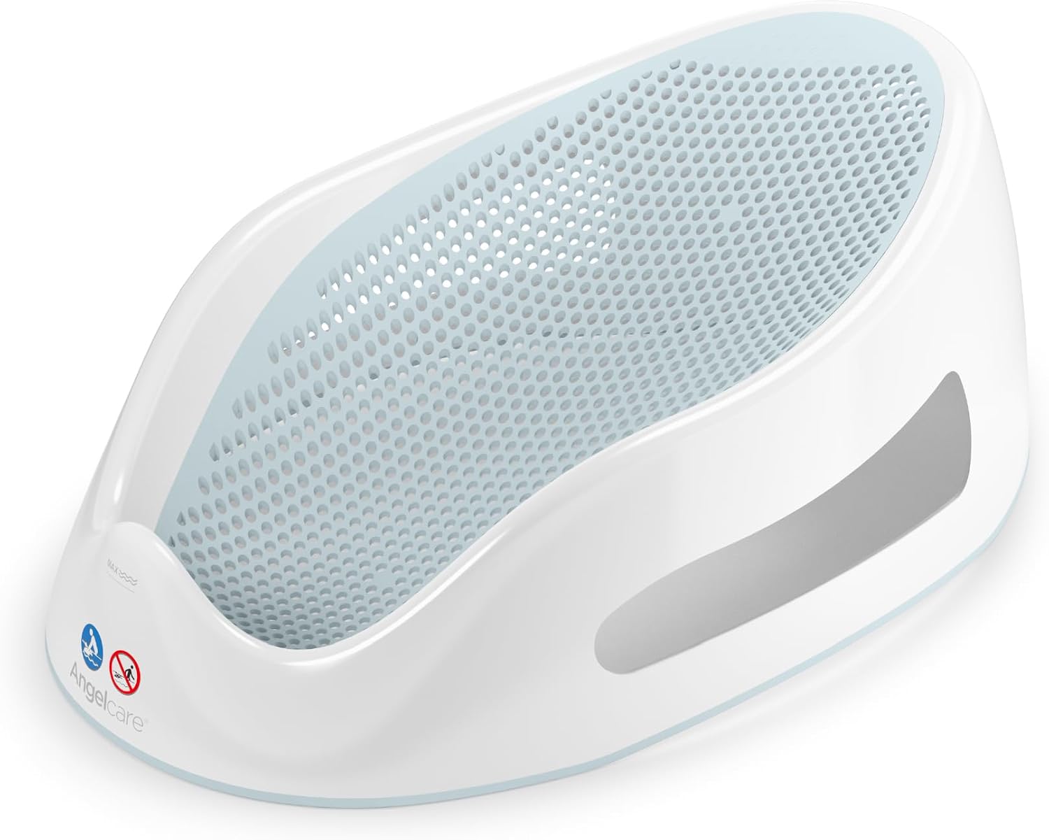 Angelcare - Baby Bath Support - Soft Touch Support - Water Level Indicator - Ideal for Babies Less Than 6 Months Old - Aqua