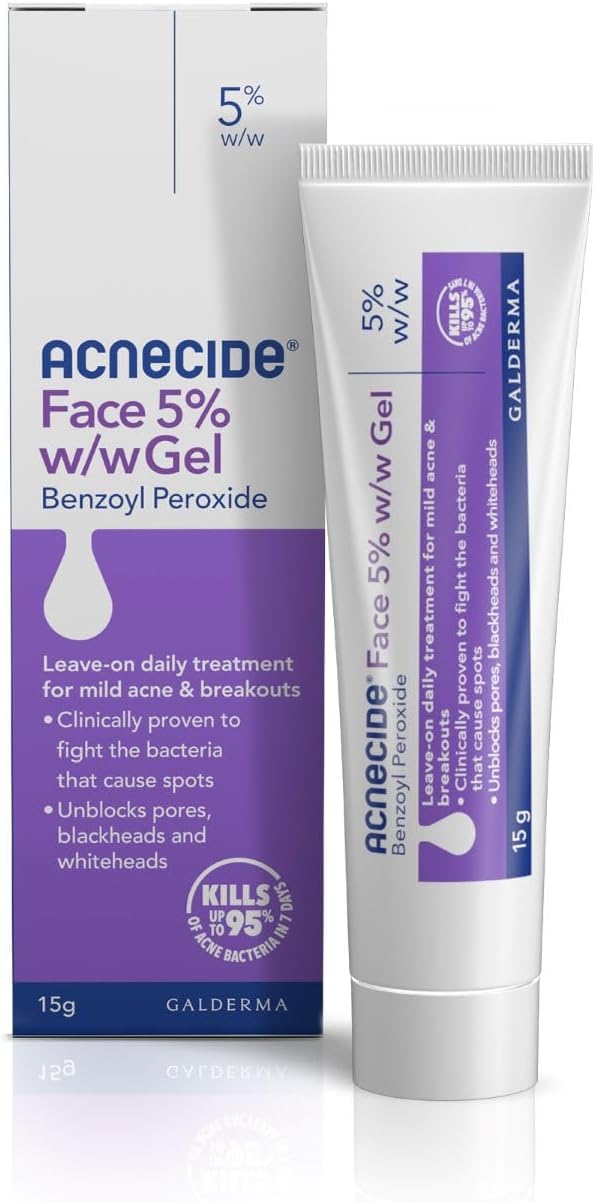 Acnecide Face Gel 5% Benzoyl Peroxide 15g