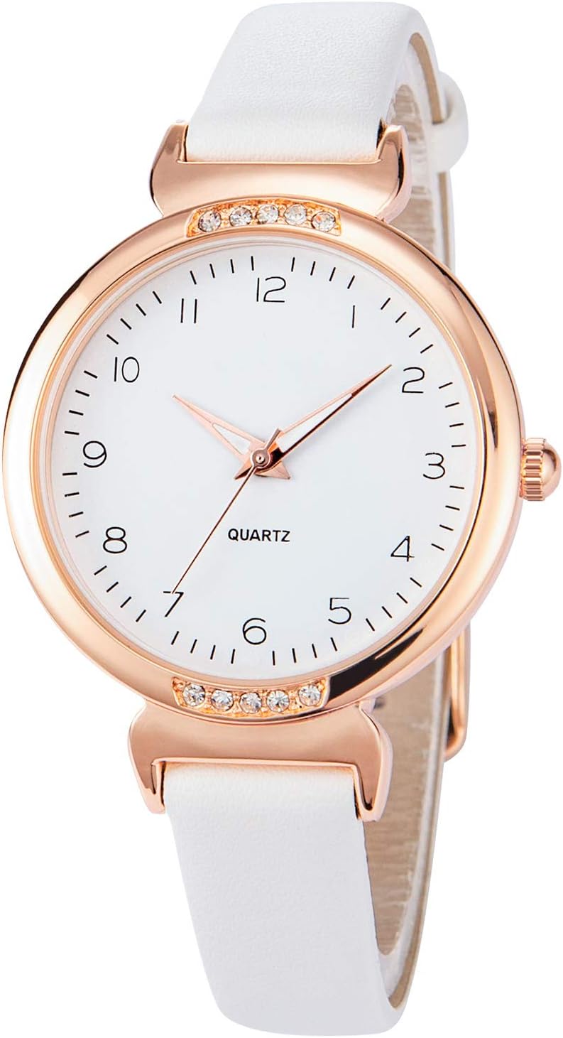 NUOVO Women Watches Ladies Leather Strap Watch Elegant Analogue Quartz Watches Classic Women's Watch