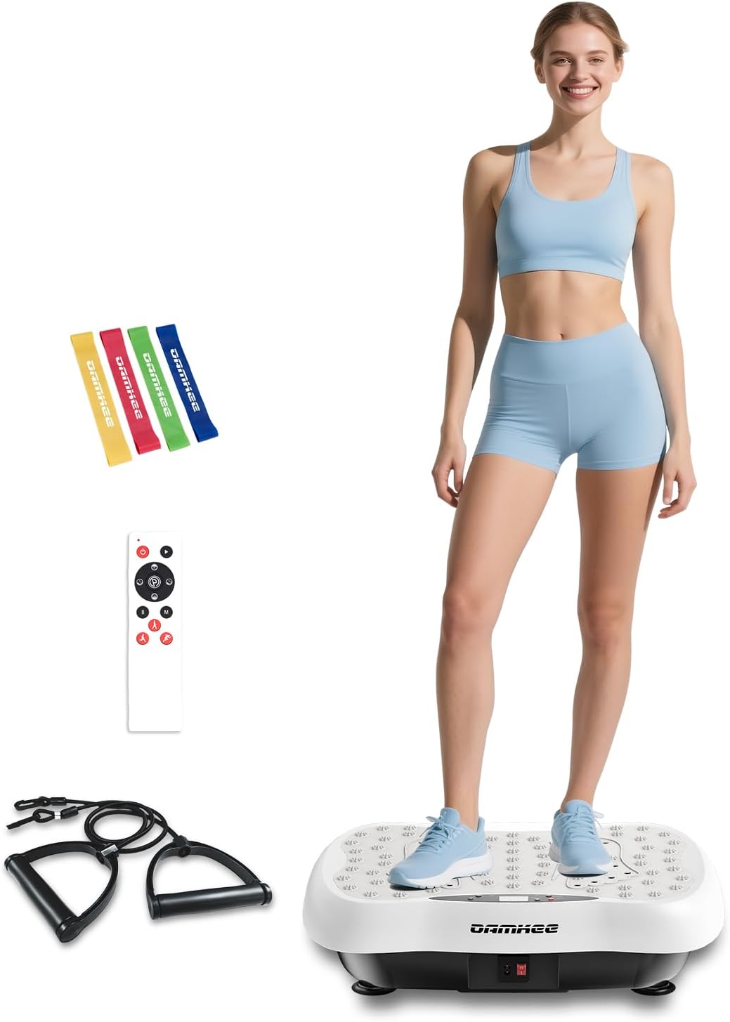 Vibrating Board Exercise Machine, Vibrating Board for Lymphatic Drainage Full Body Workout Vibrating Fitness Platform Waver Vibrating Board for Weight Loss Shaping Home Fitness Equipment