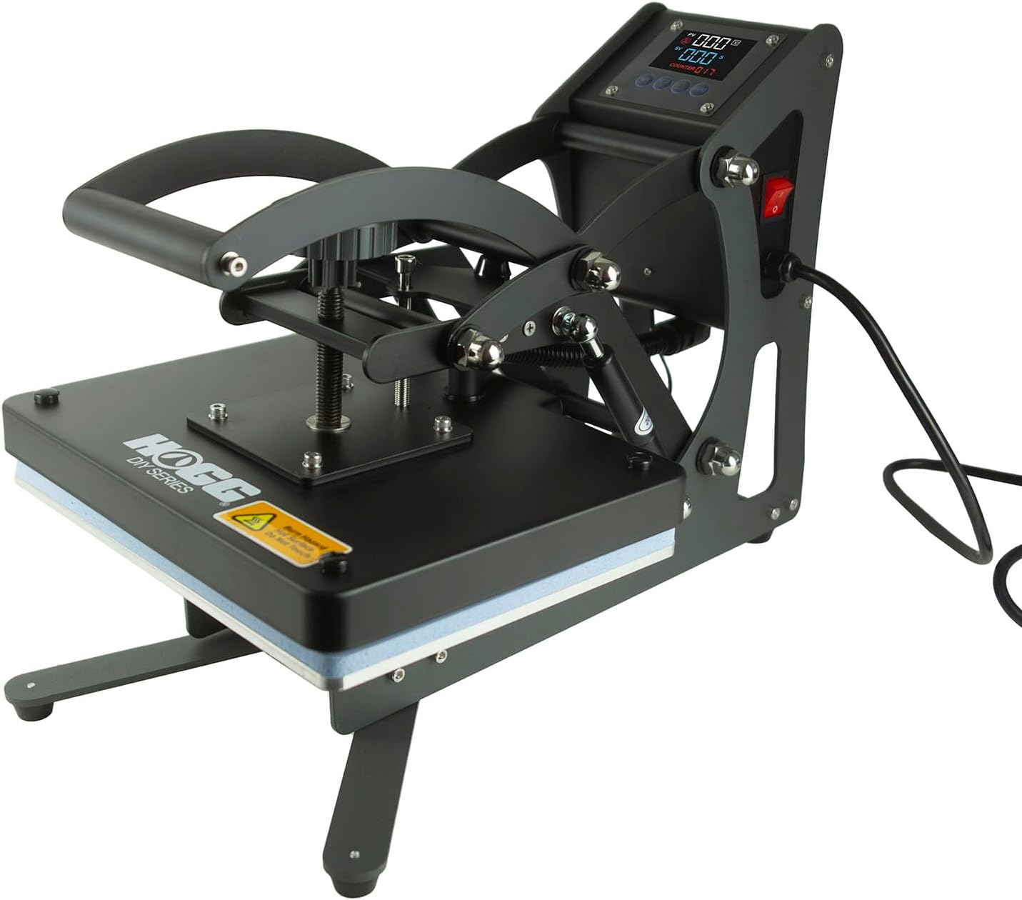 Hogg Heat Press Machine for T Shirts - DIY Series, High Pressure (9" x 12"), Craft Heat Press for Shirts, Hats, Tote Bags, Machine for HTV, DTF, DTG, Temperature Range 0 to 482 F
