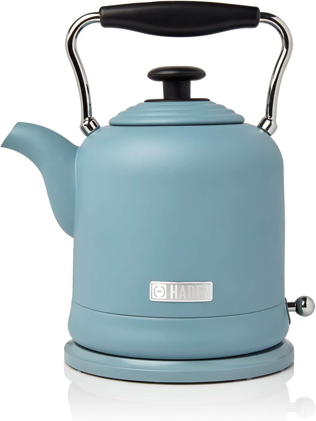 Haden Highclere Electric Kettle - 3000W Fast Boil, Cordless, 360 Base, Cup Markings - 1.5L Stainless Steel Kettle - Lightweight, Easy To Fill, Empty And Clean