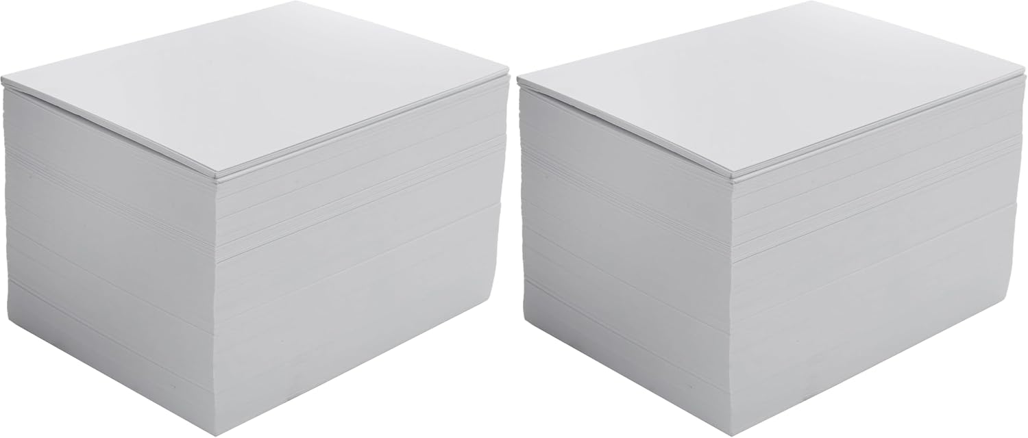 House of Card & Paper A6 White Die Cutting Card 250gsm - 300 Sheets per Pack, HCP285 (Pack of 2)