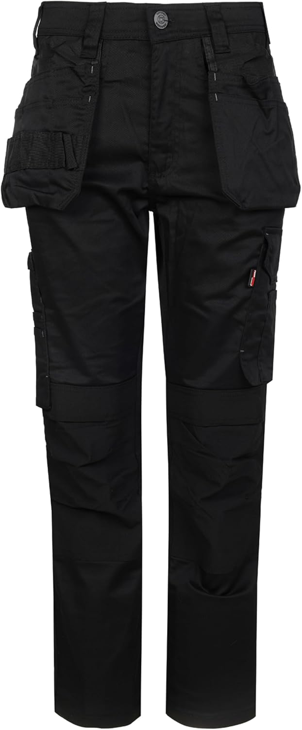 Proflex Work Trousers 715 Pants Cargo Holster Pockets Tuffstuff Navy