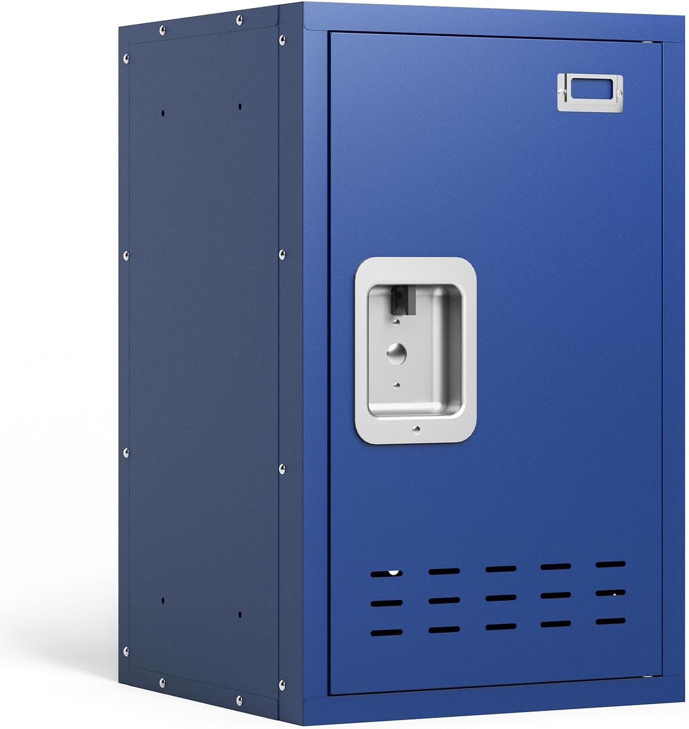KAER Metal Locker, Lockers, Storage Locker, Lockable Storage Cabinet, Small Metal Locker, 24" H Locker Organizer for Bedroom, School, Office, Playroom, Daycare, Garage (Blue)