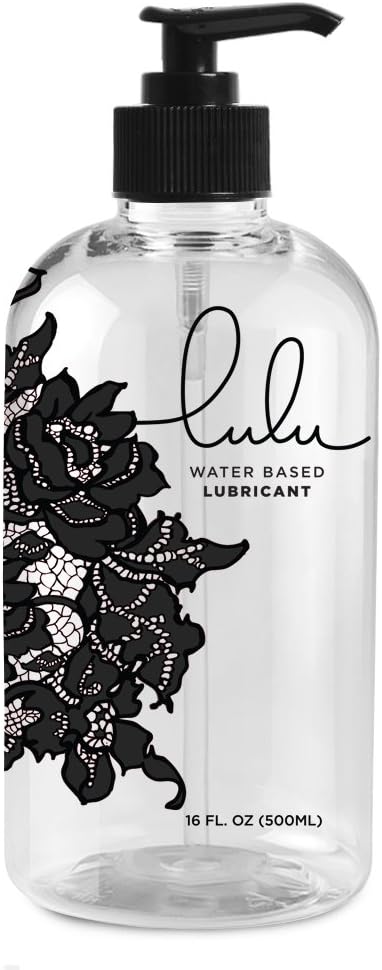 Lulu Natural Water Based Lubes. Personal Lubricant, Liquid Lube for Men, Women and Couples, Lubricants. (16oz)