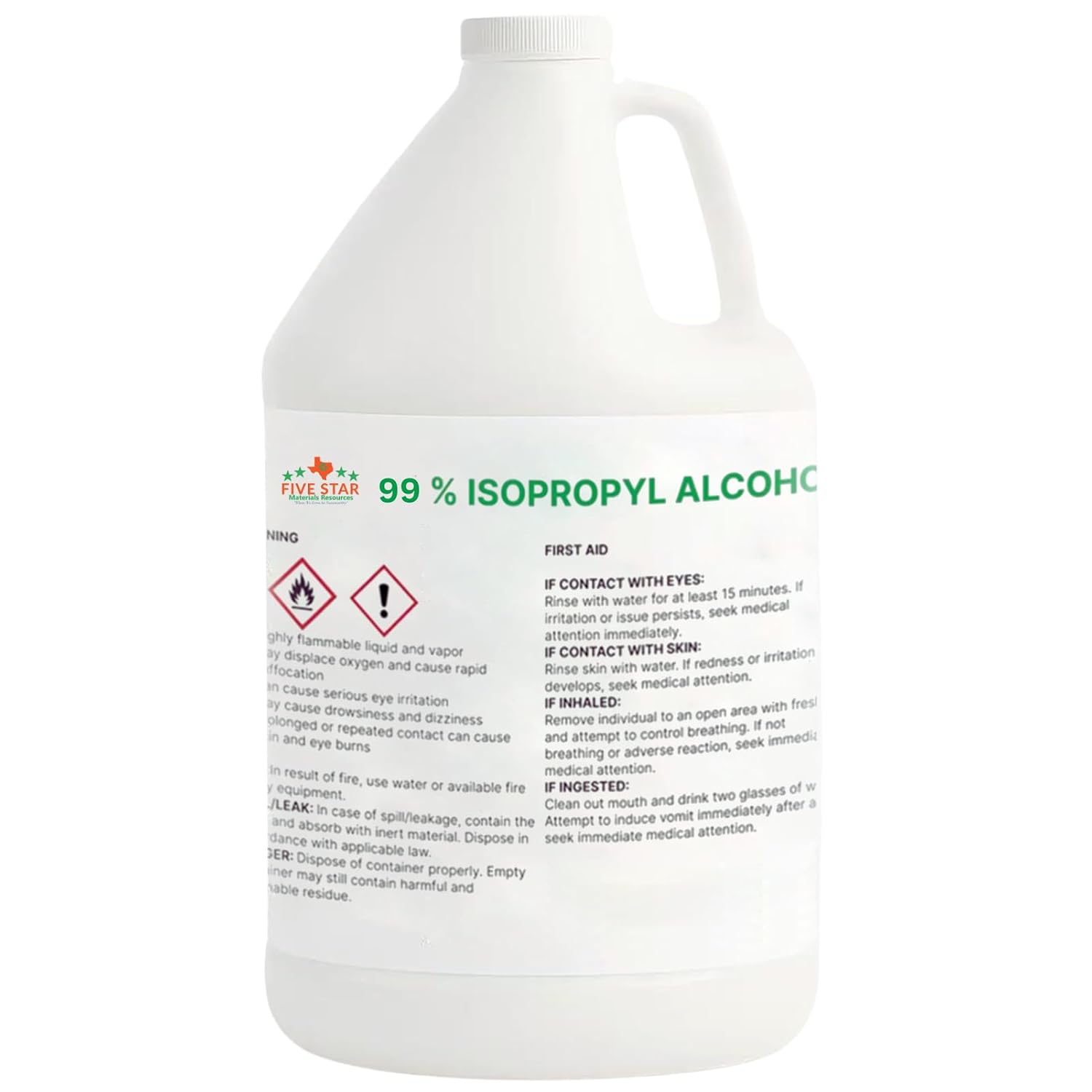 99% Isopropyl Alcohol, 99 Percent IPA Pure, 1 Gallon (128 fl oz) 4 Quarts
