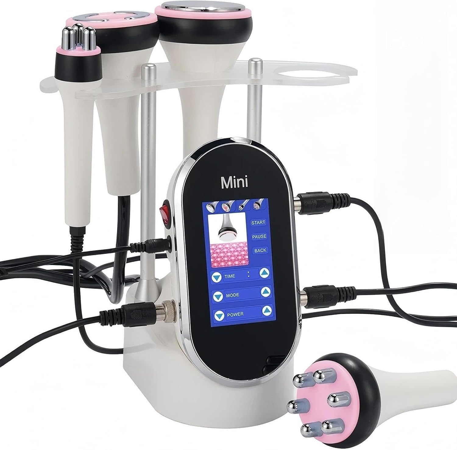 4 in 1 Body Shaper Sculpting Beauty Machine Skin Care Tool Radio Frequency Cavitation Vacuum Multipole Device Salon Spa Equipment Home Use Massager for Arm Waist
