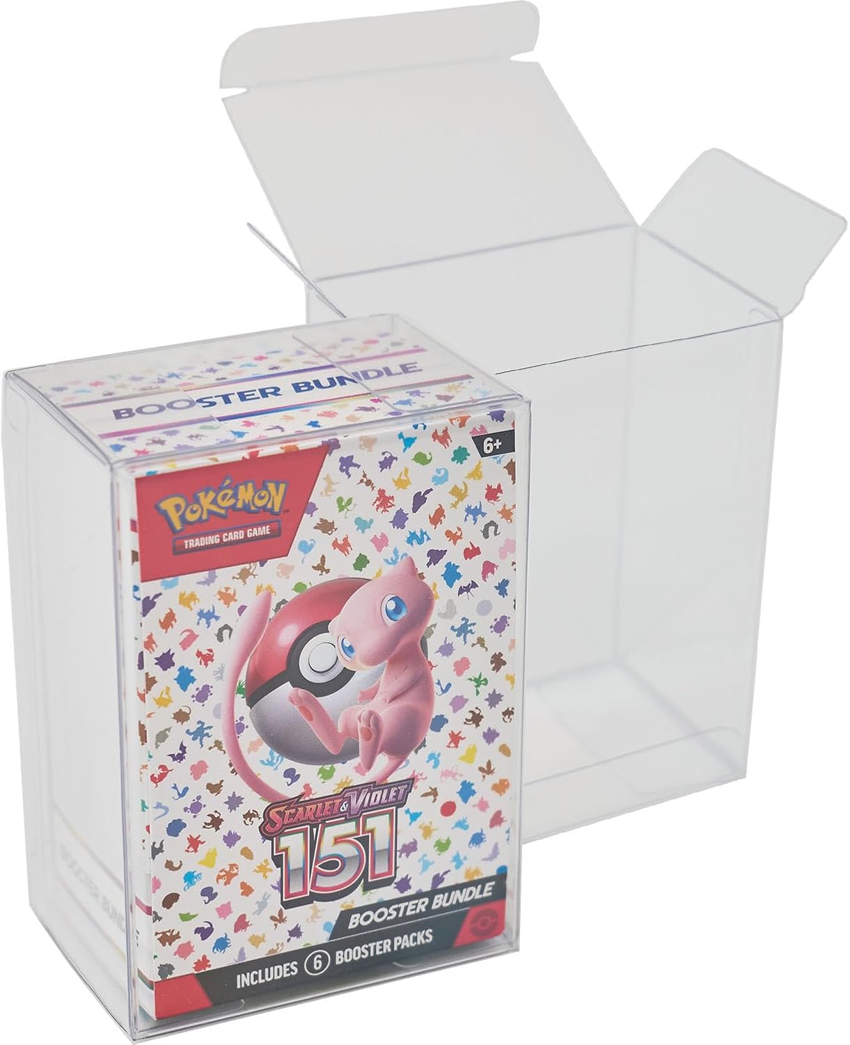 Protector Case for 151 Booster Bundle Box - UV and Scratch-Resistant, Stackable Ultra Clear .50mm Thick Display (10 Pack)