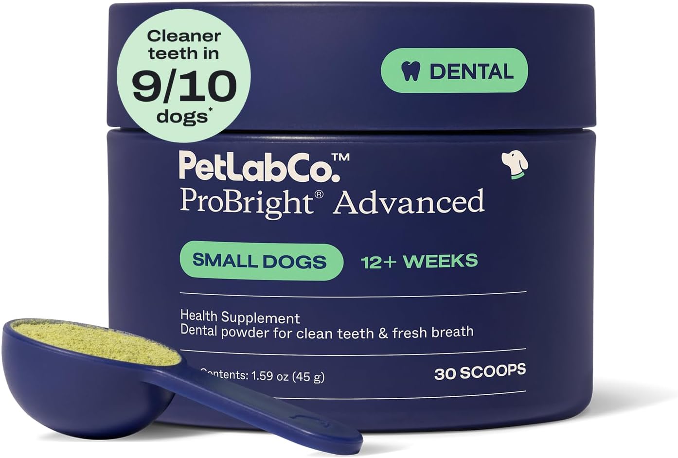 PetLab Co. ProBright Advanced Dental Powder, Small Dogs