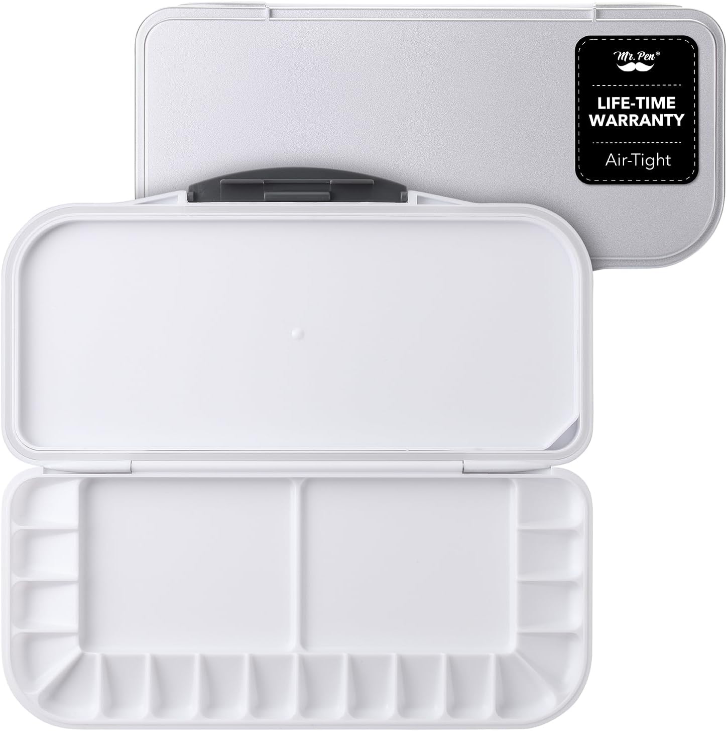 Mr. Pen- Airtight Folding Paint Tray, 18 Wells and 2 Mixing Areas