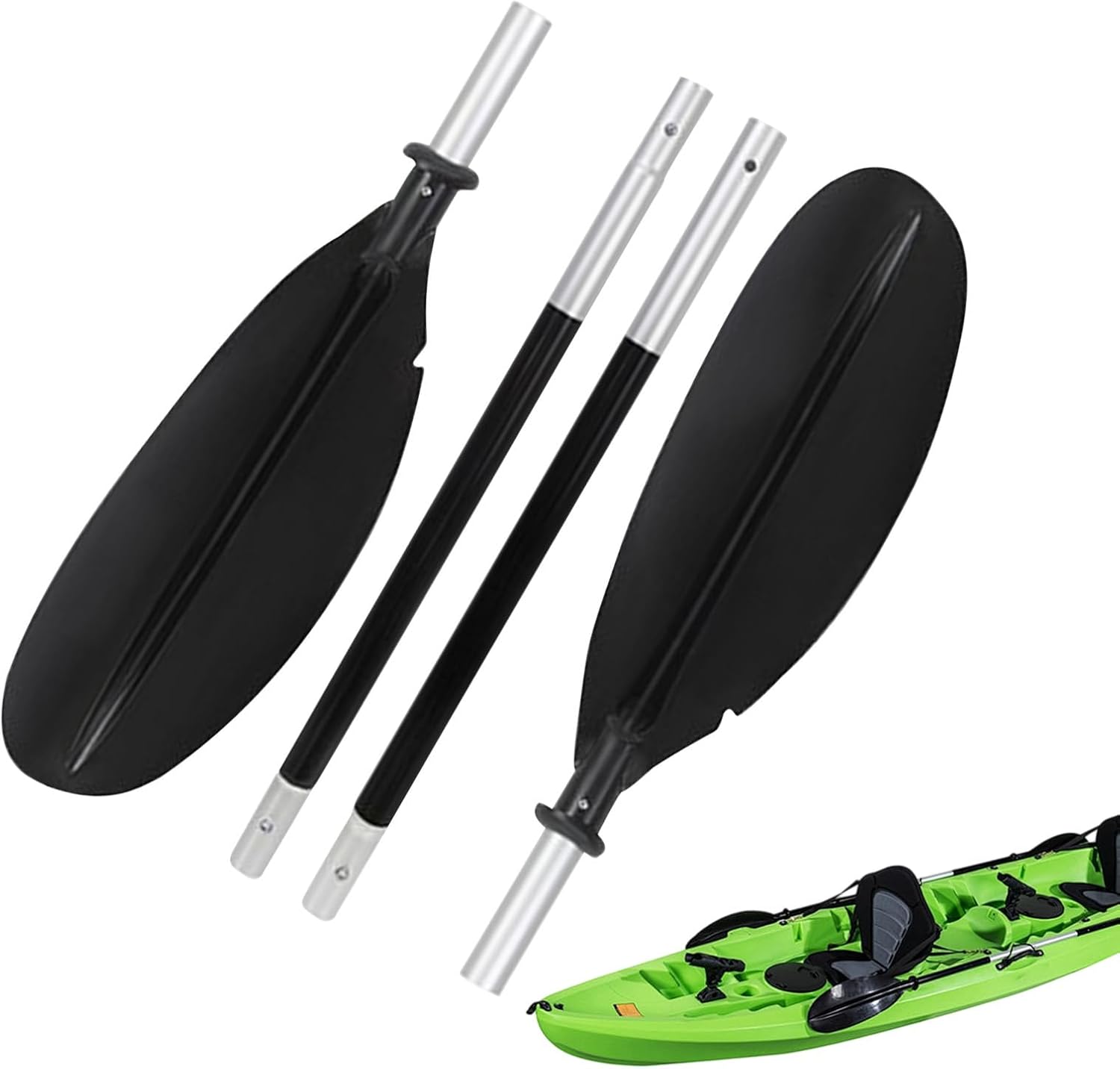 Kayak Paddle - Adjustable Kayak Paddle | Double Paddle for Lake and Board, Double Aluminium Alloy Detachable Rowing Tool for Water Sports, Touring, Teenagers, River, Lake, Sportsmen, Boat