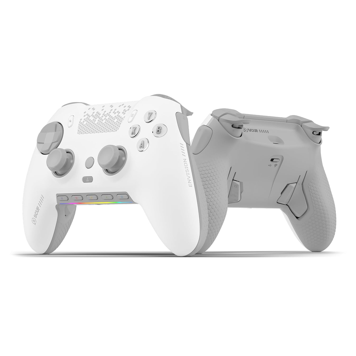 SCUF ENVISION PRO Wireless V2 (2025) PC Only Gaming Controller – Anti-Drift Thumbsticks – Five Remappable G-Keys – Remappable Back Paddles – Instant Triggers – White