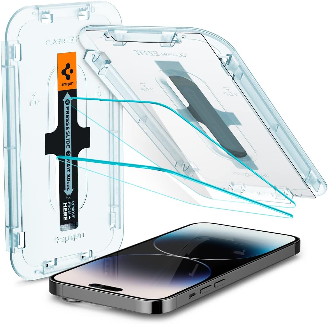 Spigen EZ Fit Tempered Glass Screen Protector for iPhone 14 Pro - 2 Pack