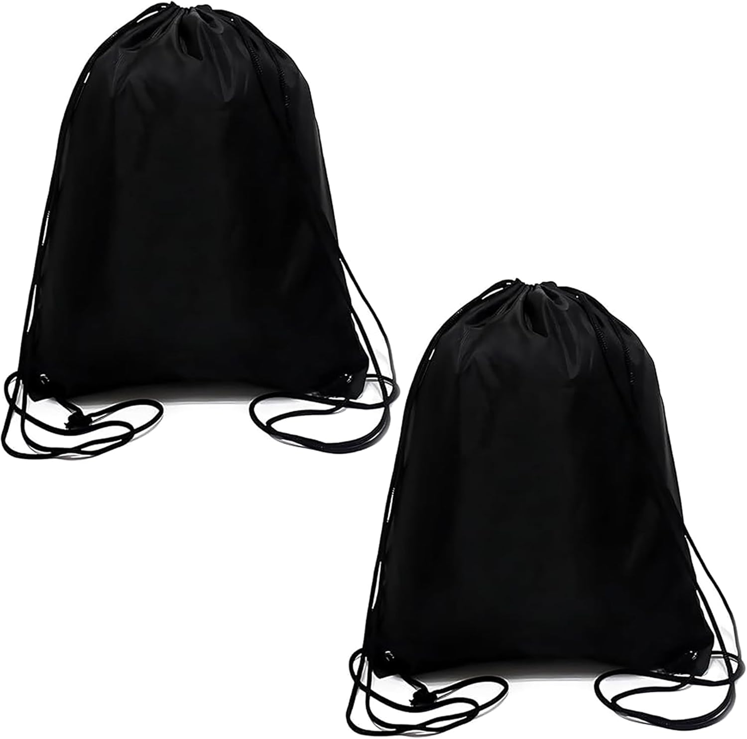Senshuomy Drawstring Bags Swimming Sports Back Pack Drawstring Gym Bag for Mens & Womens - Ideal for School Travel, Picnic, Holidays, Shopping, Yoga （2pcs
