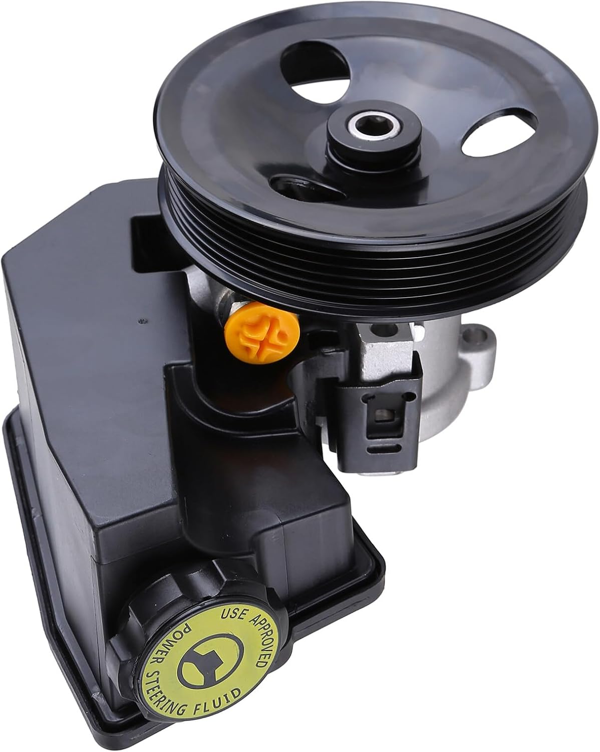 Power Steering Pump with Pulley 20-38771 for Jeep Wrangler TJ 1997-2003, Cherokee XJ 1996-2001 L6 4.0L Power Steering Assist Pum Replace For 55-7141 50-7140 52087871AB 52087871AD