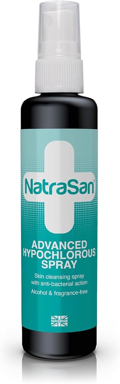NatraSan Advanced Hypochlorous Spray – Soothes & Protects, Alcohol-Free, Hydrates & Refreshes, Suitable for All Skin Types, Reduces Irritations, Redness & Breakouts, Made in the UK (100ml)