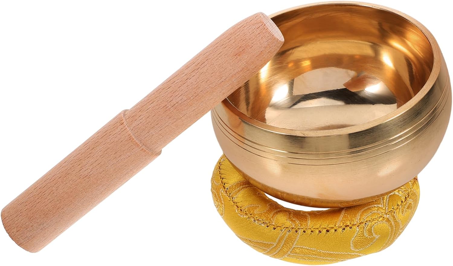 TOYANDONA Nepal Style Singing Bowl Tibetan Meditation Bowl Wood Rod Decorative Home Dcor Deep Resonance Serenity Bell