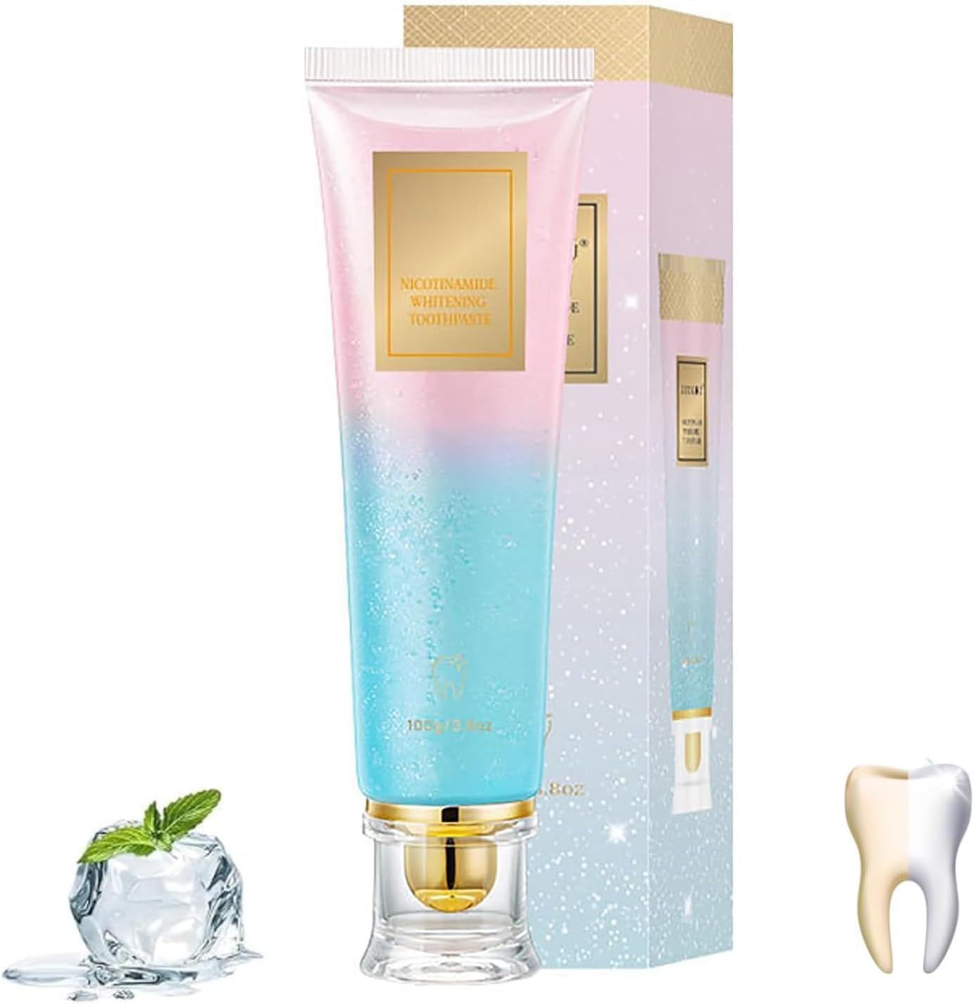 1PCS Niacinamide Whitening Toothpaste - Triple Action Formula for Whiter Teeth & Fresh Breath | Enamel Safe Whitening & Stain Removal